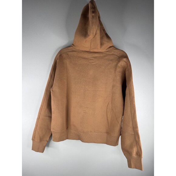 'S Max Mara Dandy Embroidered Logo Hoodie Pullover Sweatshirt Brown Size S NWT - Picture 8 of 14